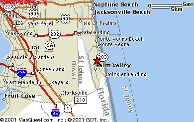 Ponte Vedra Beach Florida Map